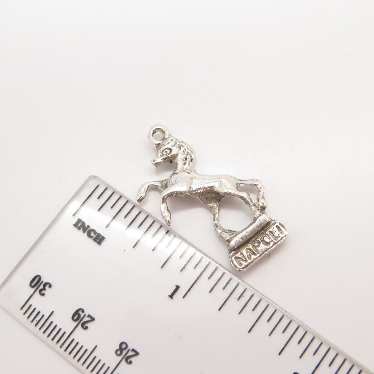 925 Sterling Silver Vintage "Napoli" Frisky Horse Pendant