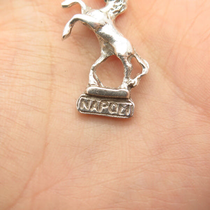 925 Sterling Silver Vintage "Napoli" Frisky Horse Pendant