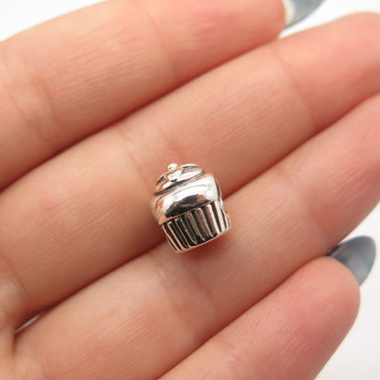 925 Sterling Silver Pandora Cake Bead Charm