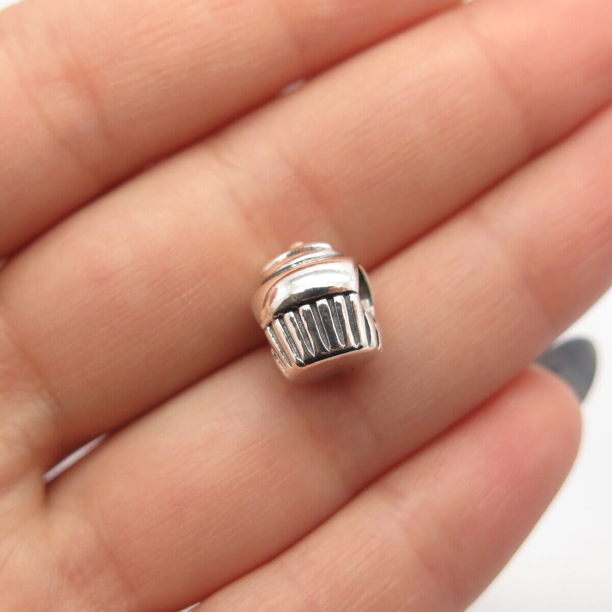 925 Sterling Silver Pandora Cake Bead Charm