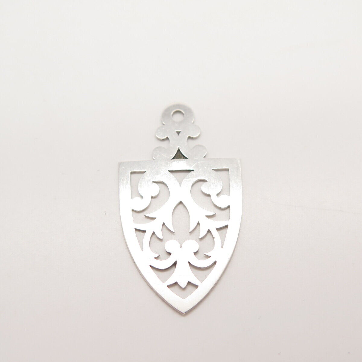 925 Sterling Silver Vintage Cutout Ornate Pendant