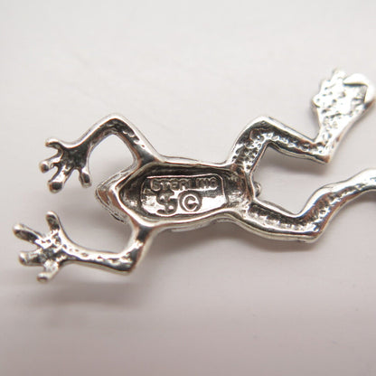 925 Sterling Silver Vintage Shube Frog For Good Luck Pendant