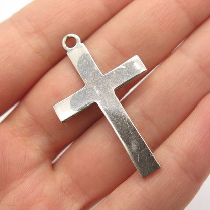 925 Sterling Silver Vintage BOJAR Cross Pendant