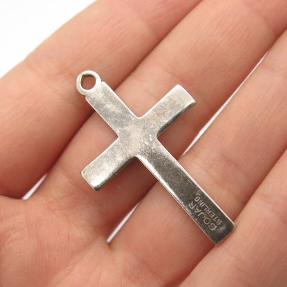 925 Sterling Silver Vintage BOJAR Cross Pendant