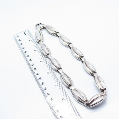 925 Sterling Silver Vintage Napier Modernist Chain Necklace 14"