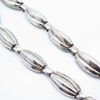 925 Sterling Silver Vintage Napier Modernist Chain Necklace 14"