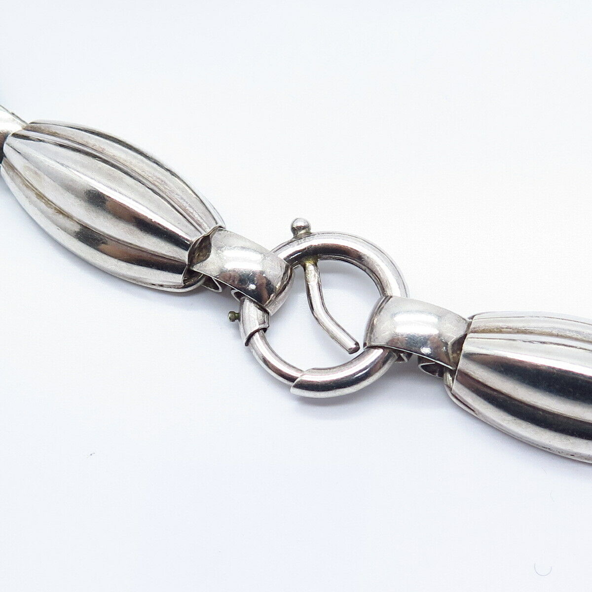 925 Sterling Silver Vintage Napier Modernist Chain Necklace 14"