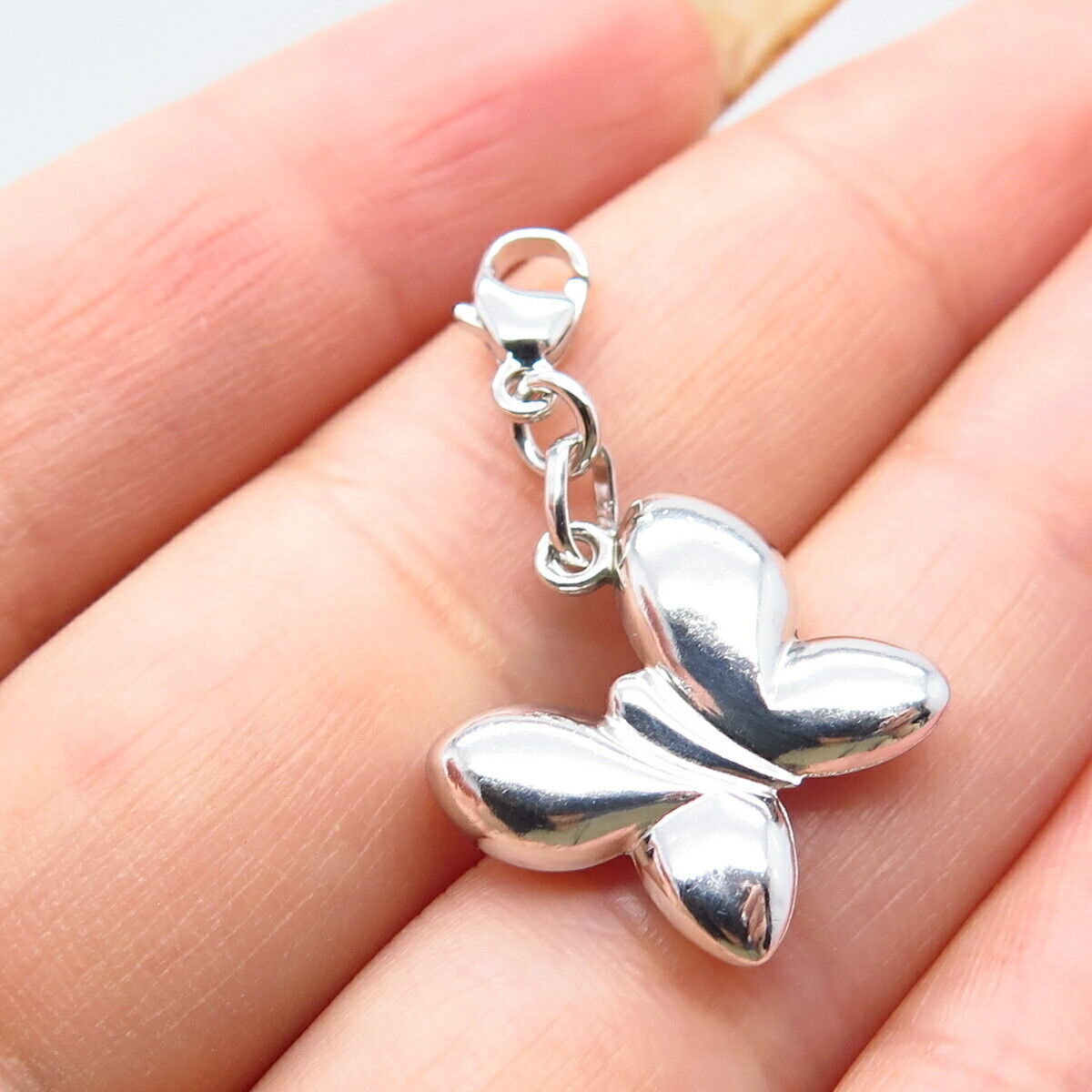 925 Sterling Silver Butterfly Charm Pendant