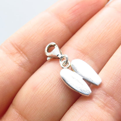 925 Sterling Silver Vintage Shoe Charm Pendant