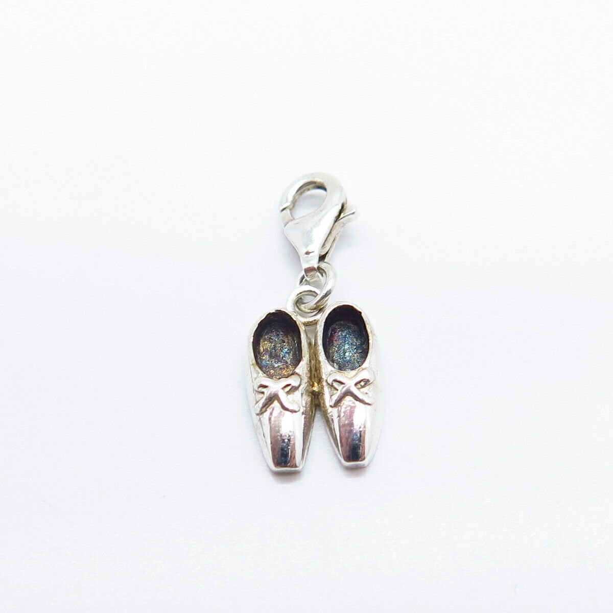 925 Sterling Silver Vintage Shoe Charm Pendant