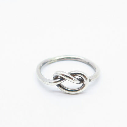 925 Sterling Silver Knot Ring Size 5.75