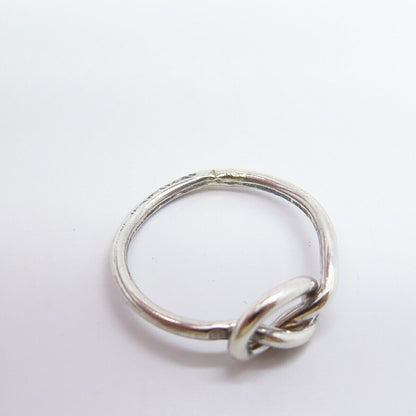 925 Sterling Silver Knot Ring Size 5.75