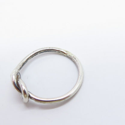 925 Sterling Silver Knot Ring Size 5.75