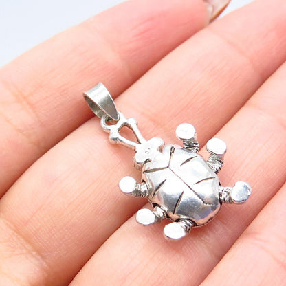 925 Sterling Silver Vintage Ladybug Pendant