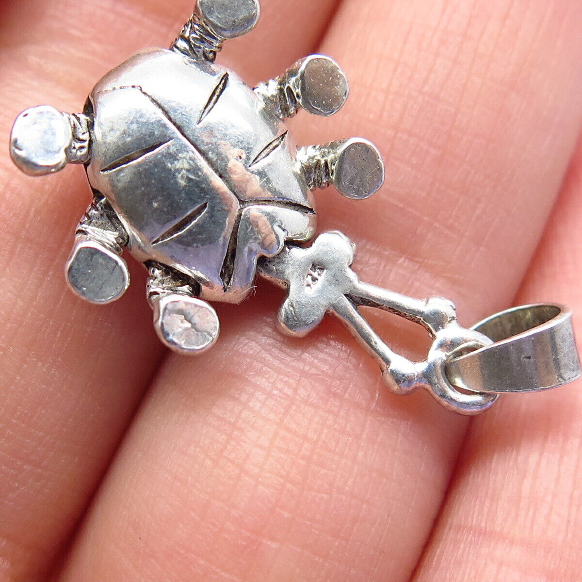 925 Sterling Silver Vintage Ladybug Pendant