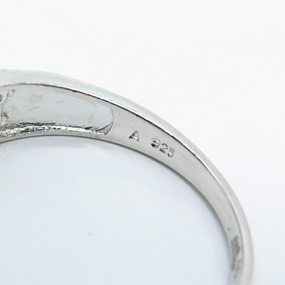 925 Sterling Silver Pave C Z Ring Size 12.25