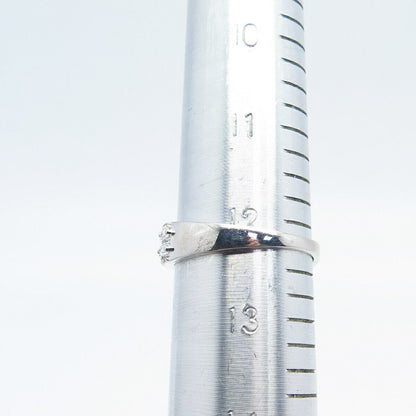 925 Sterling Silver Pave C Z Ring Size 12.25