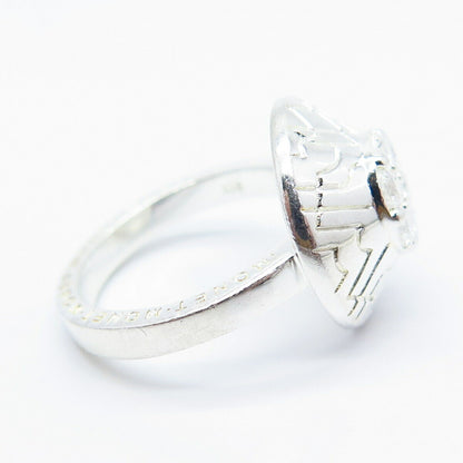 925 Sterling Silver Monet C Z Ornate Ring Size 7