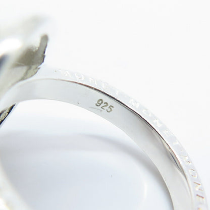 925 Sterling Silver Monet C Z Ornate Ring Size 7