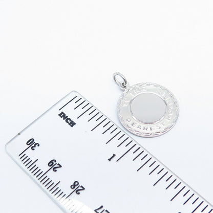 925 Sterling Silver Vintage "To The Dearest Mother" Charm Pendant