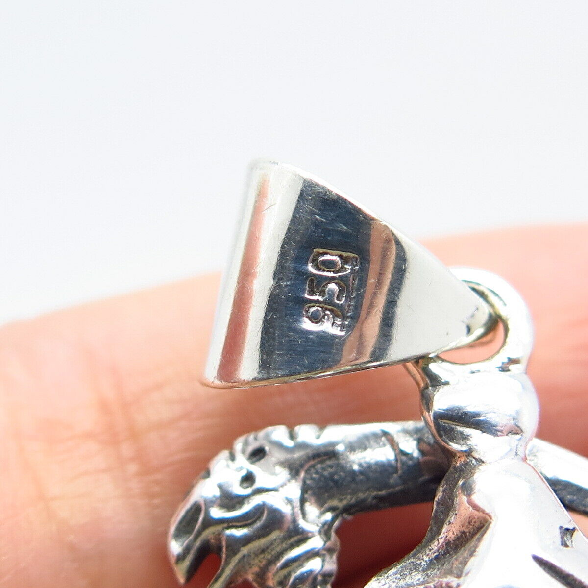 950 Silver Vintage Grim Reaper Pendant