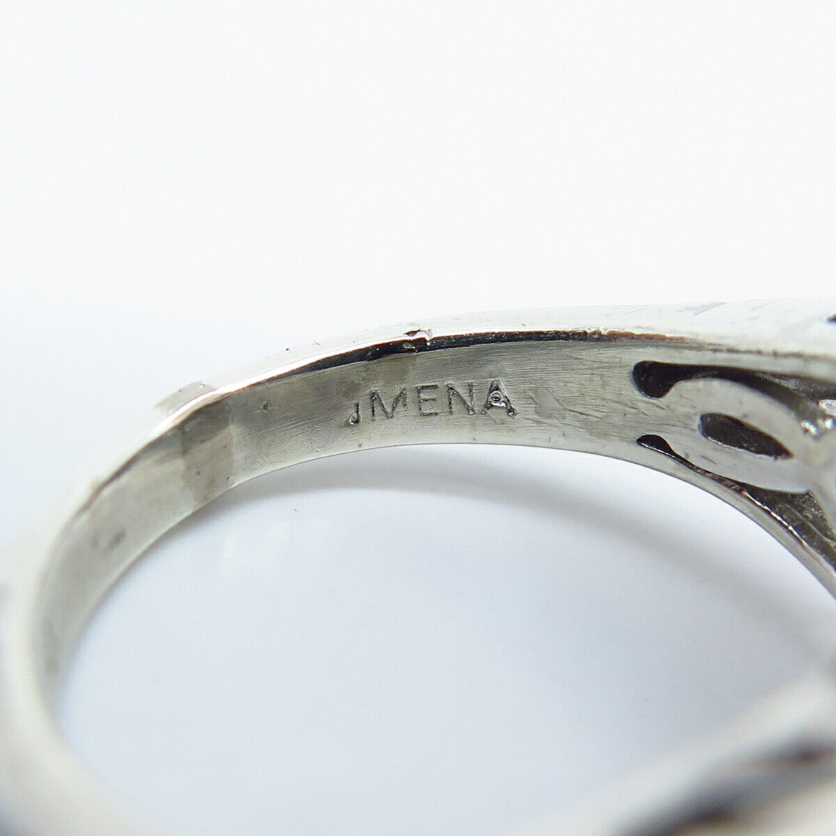 925 Sterling Silver Pave C Z Ring Size 6