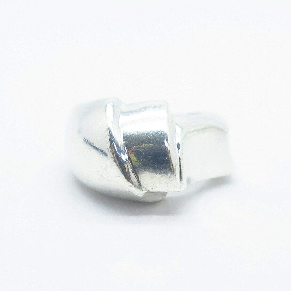 925 Sterling Silver Vintage Modernist Ring Size 5