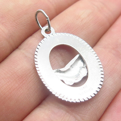 925 Sterling Silver Vintage "Friendship" Handshakes Pendant