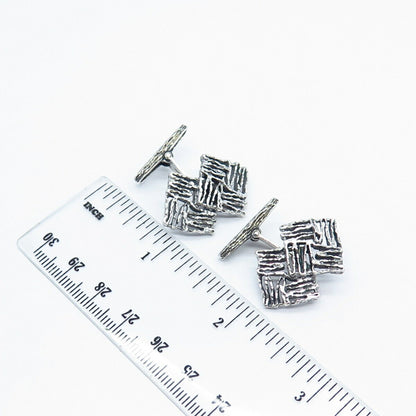 925 Sterling Silver Antique Ornate Cufflinks