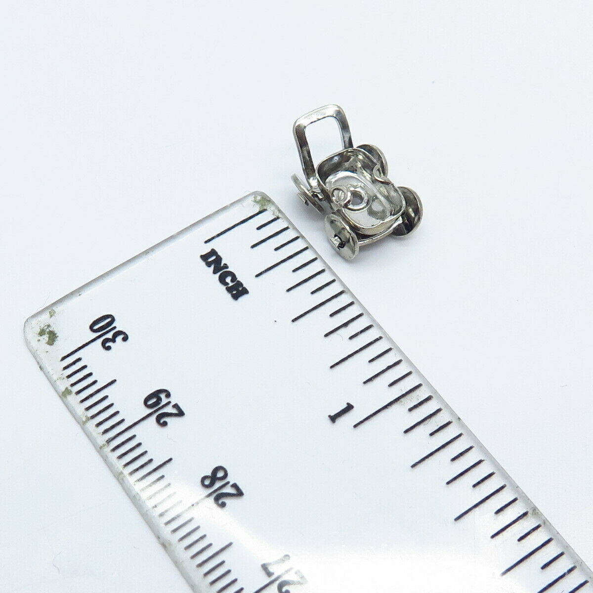 925 Sterling Silver Vintage Cart Pendant