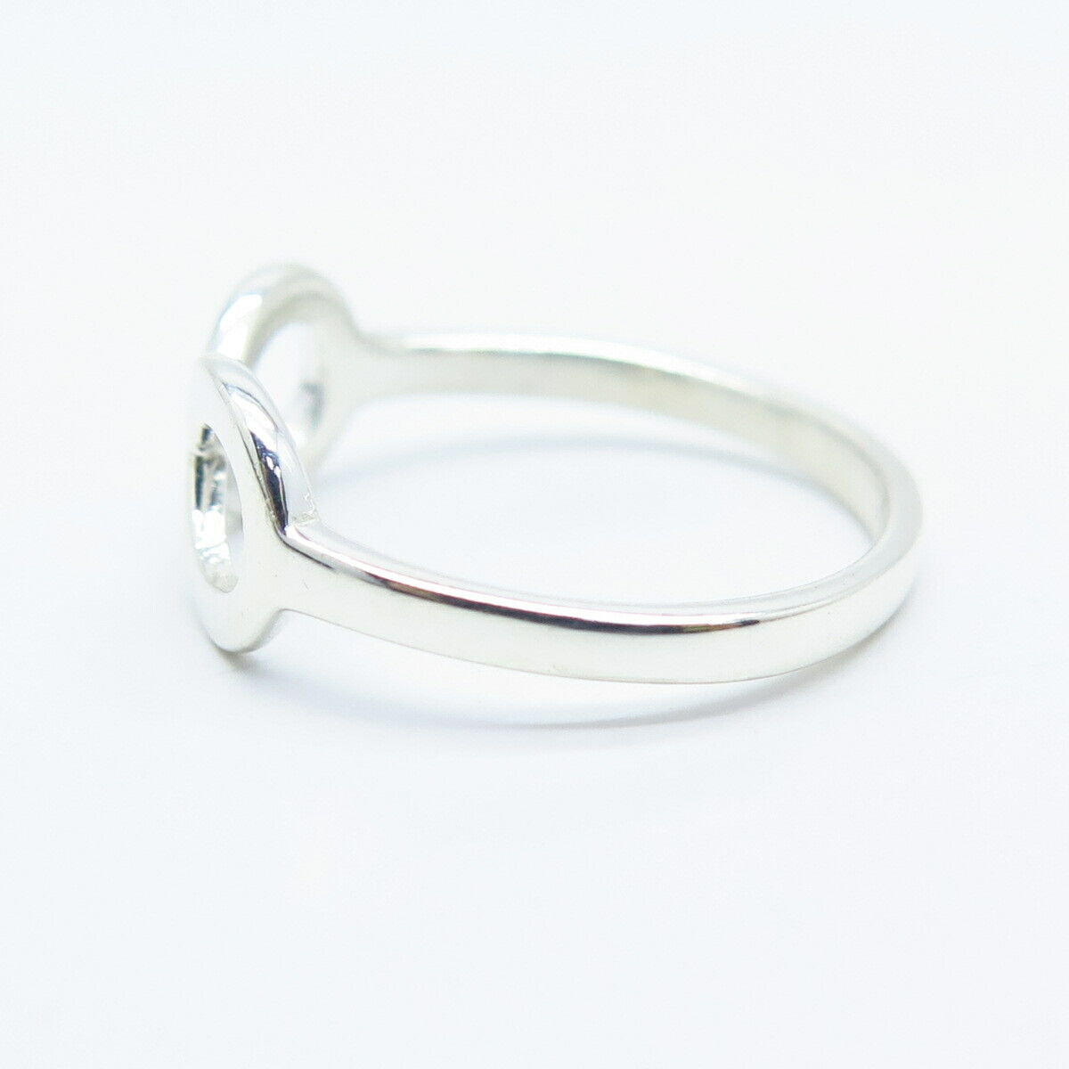 925 Sterling Silver Infinity Ring Size 8.25