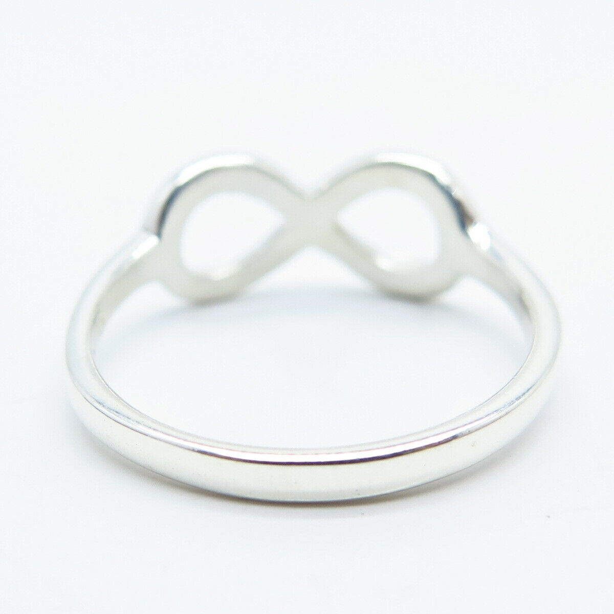 925 Sterling Silver Infinity Ring Size 8.25