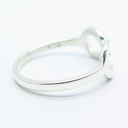 925 Sterling Silver Infinity Ring Size 8.25