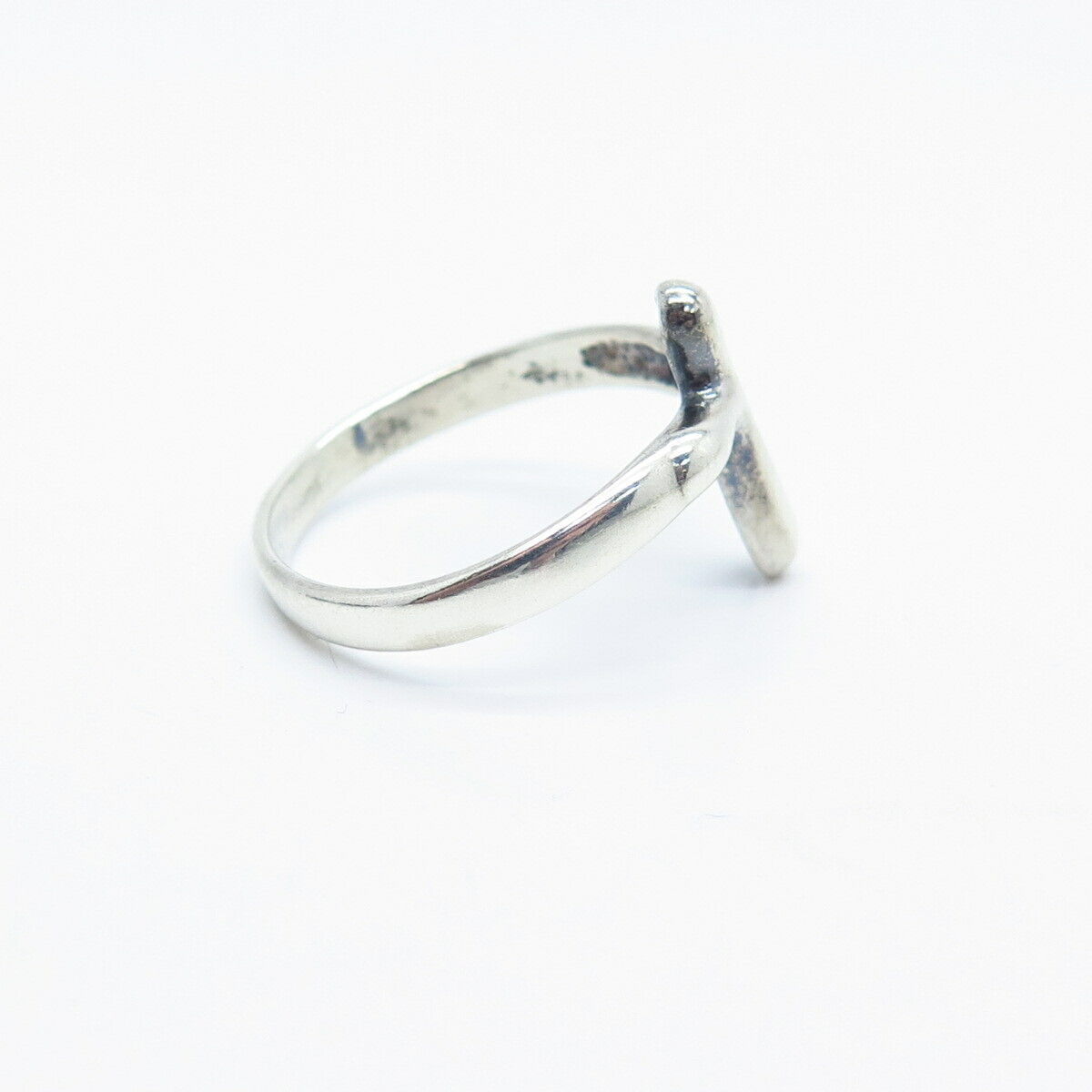 925 Sterling Silver Cross Ring Size 7