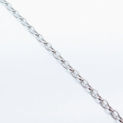 925 Sterling Silver Rolo Link Adjustable Bracelet 6-7.25"