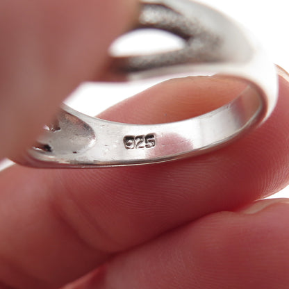 925 Sterling Silver Woven Ring Size 8