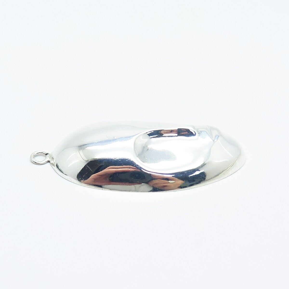 925 Sterling Silver Vintage Oval Face Pendant