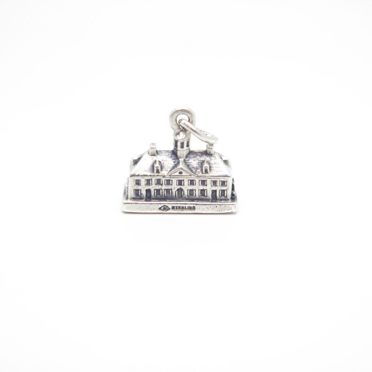 925 Sterling Silver Vintage Mount Vernon Charm Pendant