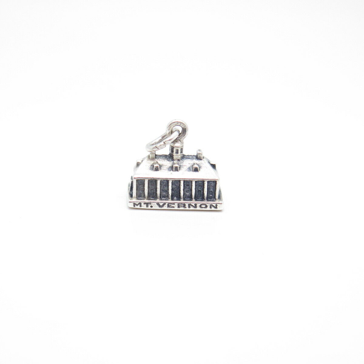 925 Sterling Silver Vintage Mount Vernon Charm Pendant