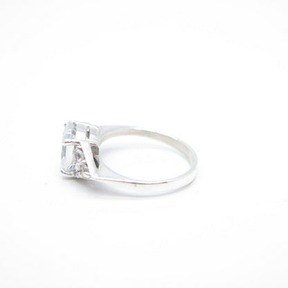 925 Sterling Silver C Z Ring Size 6