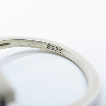 925 Sterling Silver Multi-C Z Ring Size 7