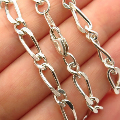 925 Sterling Silver Vintage Mexico Long Chain Necklace 28"