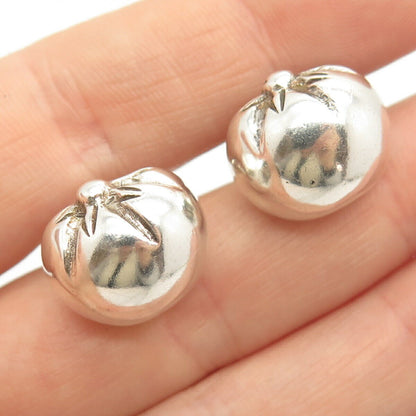 925 Sterling Silver Vintage Domed Button Cufflinks