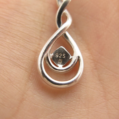 925 Sterling Silver Real Diamond Slide Pendant