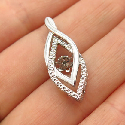 925 Sterling Silver Real Diamond Pendant