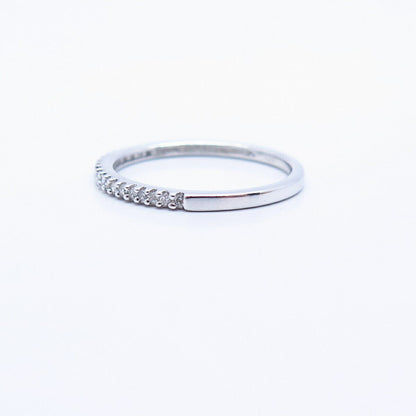 925 Sterling Silver SUN Real Diamonds Eternity Ring