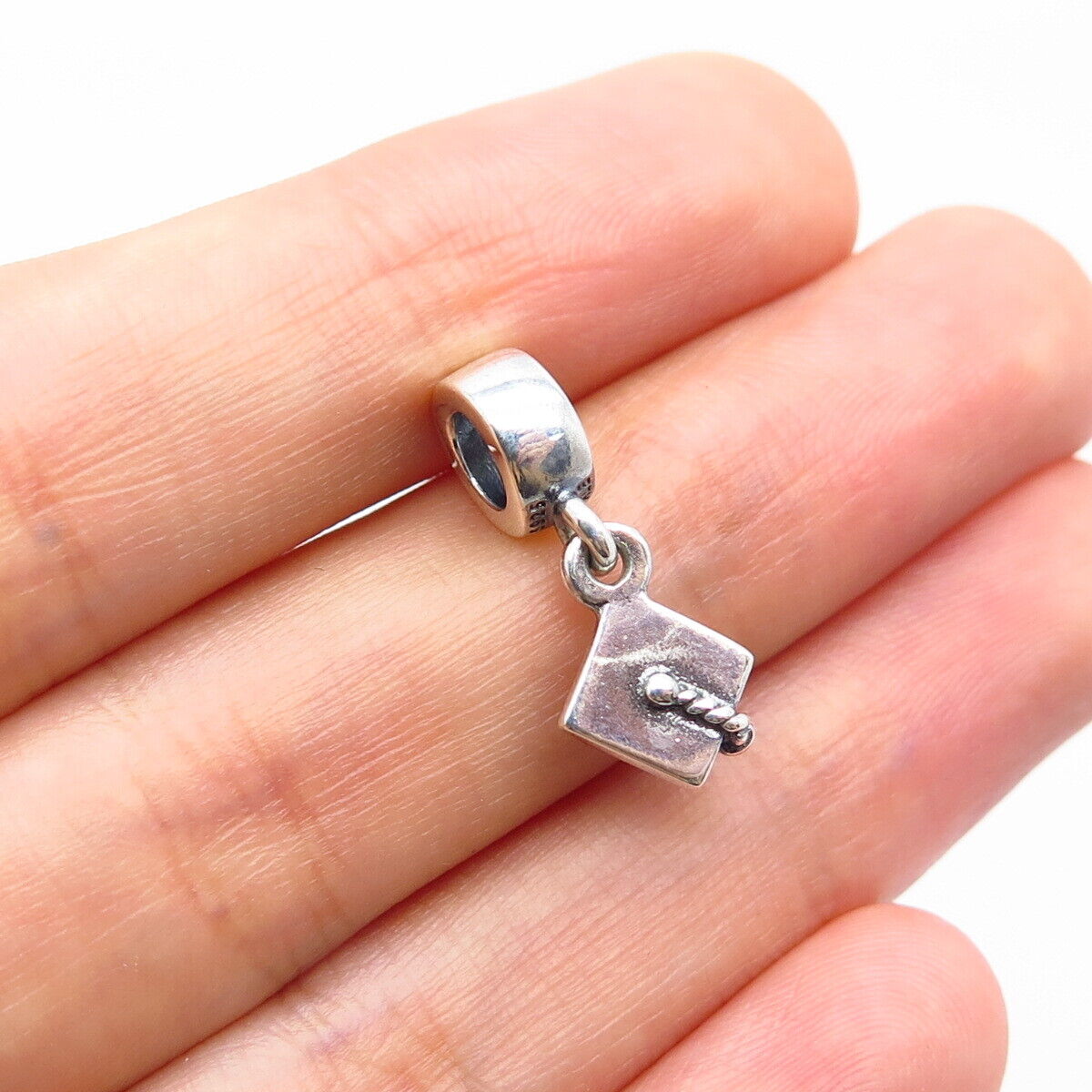 925 Sterling Silver Pandora Graduation Hat Bead Charm