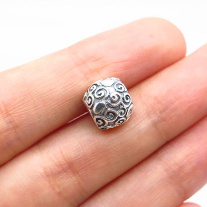 925 Sterling Silver Pandora Swirl Bead Charm