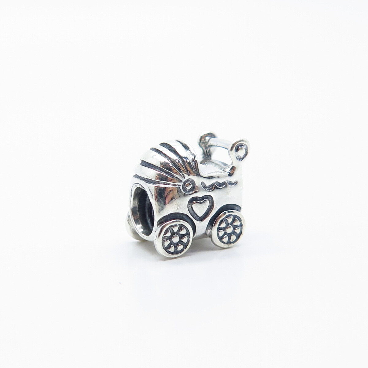 925 Sterling Silver Pandora Baby Carriage / Stroller  Bead Charm