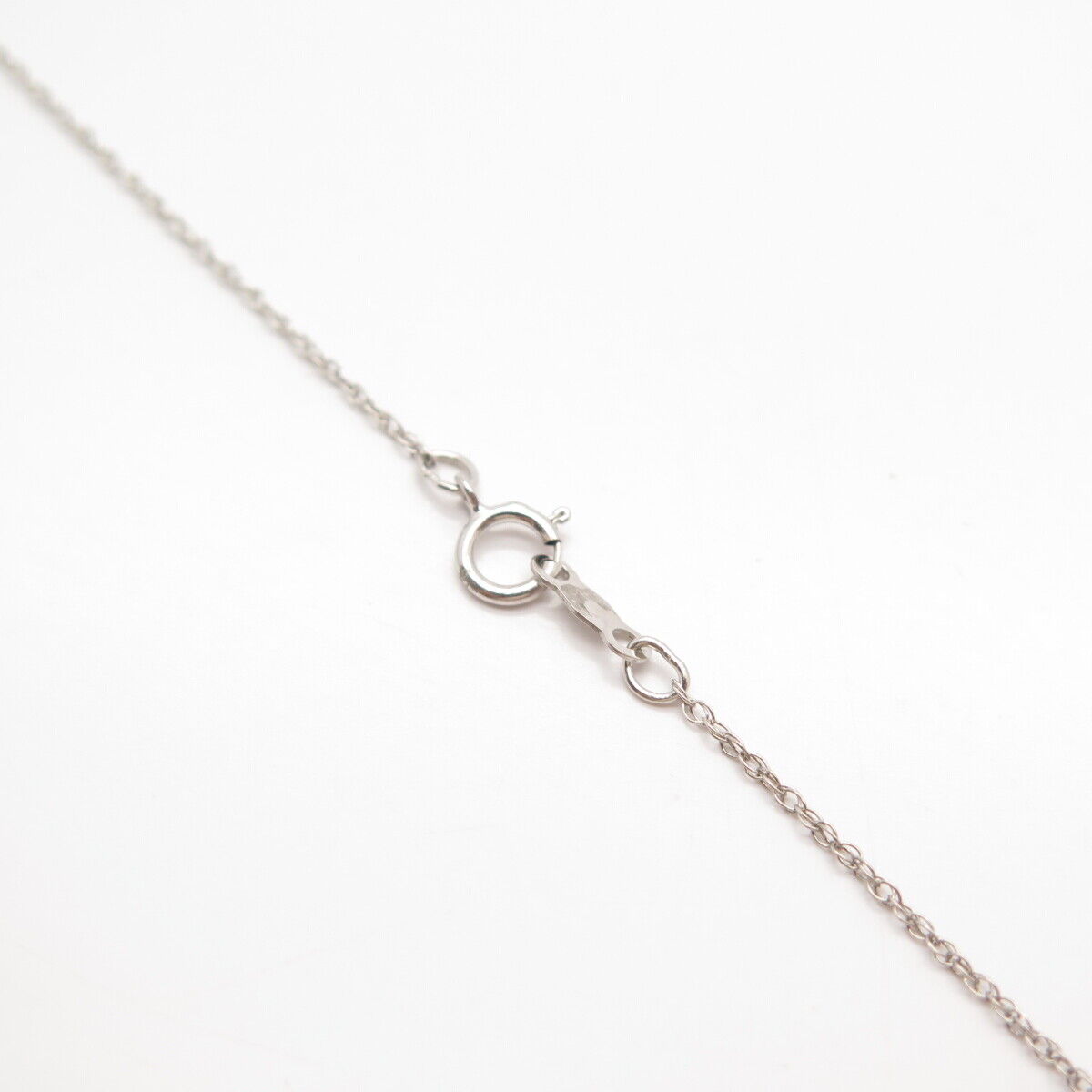 925 Sterling Silver N/C White & Black Diamond Prince-of-Wales Chain Necklace 21"